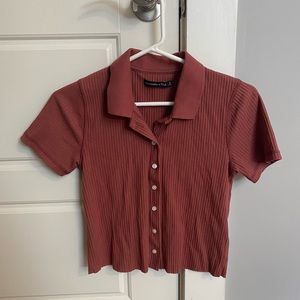 BNWOT abercrombie button up t shirt